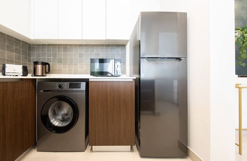 Al Hamriya Apartment | Modern 1BR In Blue Bay Walk Ajmal Makan
