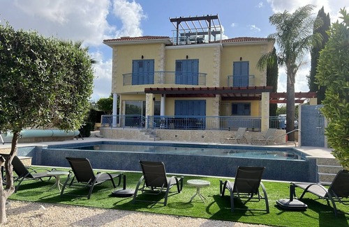 Latchi Villa | Modern 3 bed 2 bath villa in Latchi with new mosaic private heated swimming pool