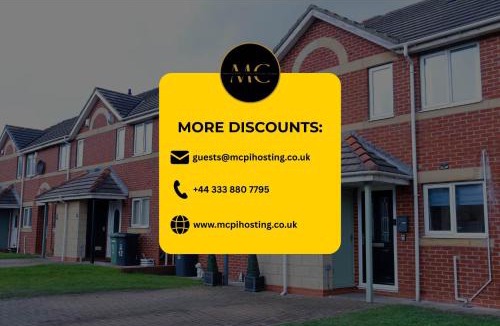 Hartlepool House | Modern 3-Bed Home in Hartlepool by MCPI Hosting, Perfect for Contractors & Families with Private Parking
