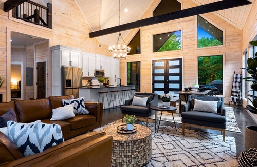 Pickens Cabin | Modern 3BR Haven! Shuffleboard, Playset, 2 Arcades