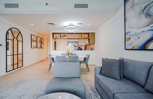 Za'abeel 2 Apartment | Modern 3BR Home, Maids Room, Burj Khalifa View
