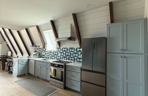 Bluffton Cottage | Modern A-frame situated only steps to beautiful Michigan and Muskegon beaches.