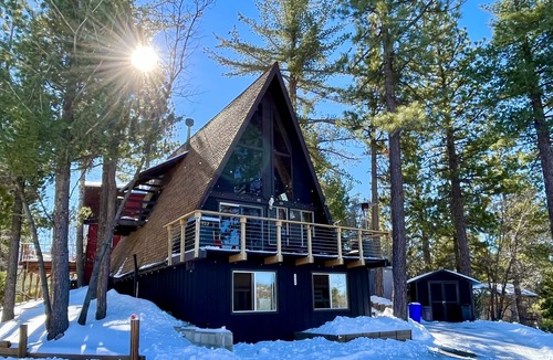 Arrowbear Lake Cabin | Modern A-Frame Cabin w/180 Degree Views!