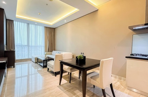 Grogol Utara Apartment | Modern And Comfy 2Br With Extra Room At Four Winds Apartment