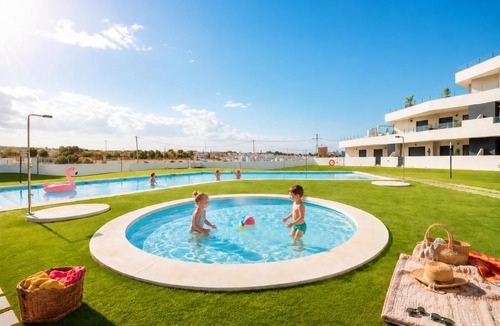 San Miguel de Salinas Apartment | Modern Apartment with Large Sunny Terrace & Pool Costa Blanca