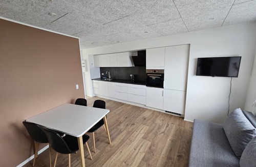 Streymoy Apartment | Modern Apartment Overlooking Tórshavn Skyline