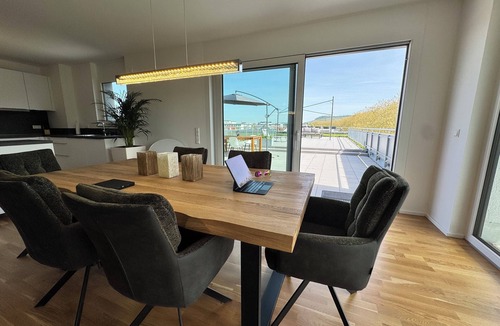Heilbronn Apartment | Modern apartment with large roof terrace directly on the Neckar