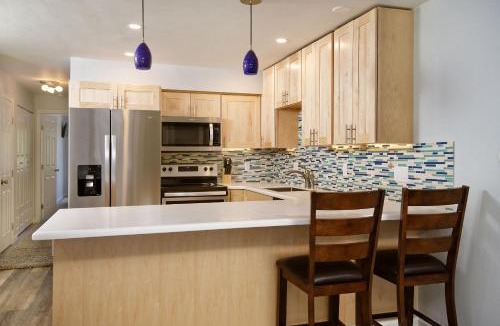 Aspen Apartment | Modern Aspen Condo Private Deck with Koch Park Views - 2E
