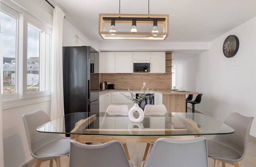 Atlanterra Apartment | Modern Atlanterra Apartment with Shared Pool, Solar Panels, Battery & Backup