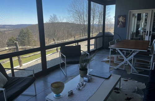 Millerton House | Modern Barn secluded in nature with Views for as far as the eye can see.