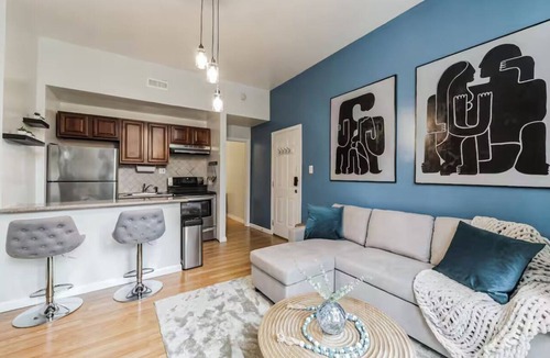 Rittenhouse Row Condo | Modern Bright 1-bedroom condo in Rittenhouse Square- Center City Philadelphia