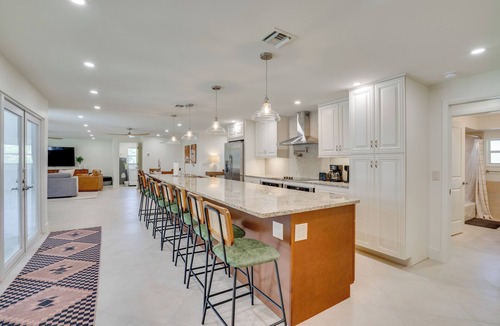 Shell Harbor House | Modern Canal-Front Gem w/Lanai + Dock in Sanibel