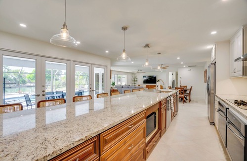 Shell Harbor House | Modern Canal-Front Gem w/Lanai + Dock in Sanibel