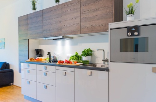 Mitterbach Apartment | Modern, central apartment with terrace ideal for families, groups & guests with dogs