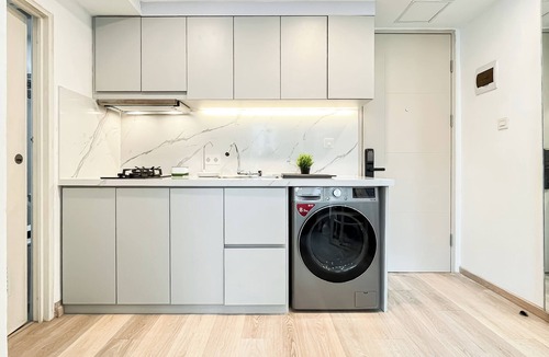 Old Jakarta Apartment | Modern Classic Touch 1Br Apartment At Tokyo Riverside Pik 2