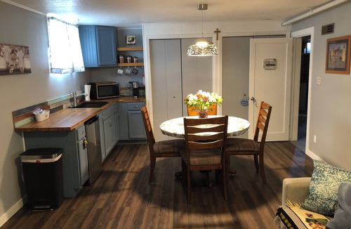 Erda Apartment | Modern Farmhouse Basement Apartment in Rural Erda