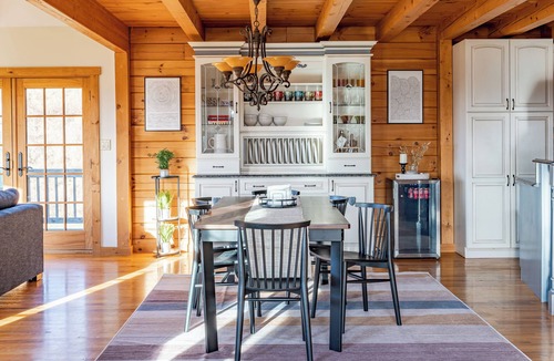 Chatham House | Modern Log Chalet - 10 acres, views, and a pond!