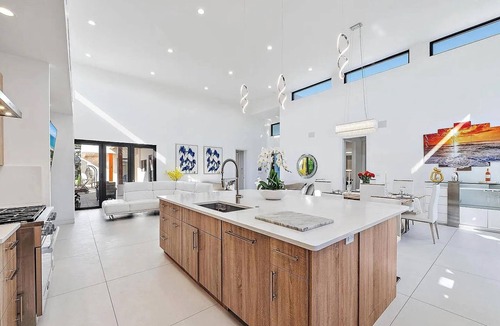College Park House | Modern Luxe Lake Worth Beach Oasis w/Rooftop Terrace, Heated Pool+Spa, Gym Space