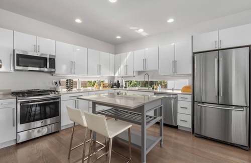 Ballard House | Modern Luxury Home with EV Garage, Office, Bike & Balcony! WFH, Family+n