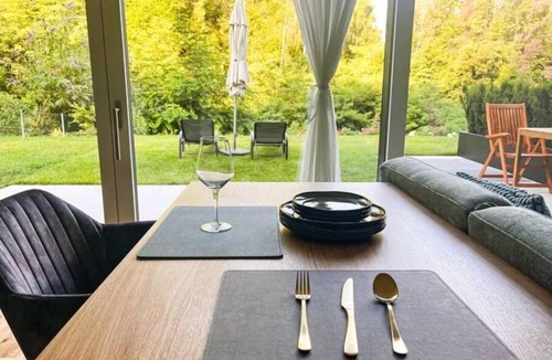 Sant'Andrea in Monte Apartment | modern, luxury, private entrance, garden, terrace, and stunning mountain views.