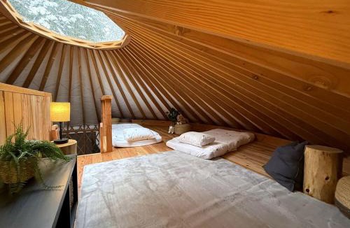 Carson Other | Modern Luxury Yurt with Firepit Table & Skylit Dome near Carson, Washington