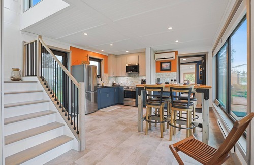 Oyster Bed House | Modern PEI Shipping Container Retreat with Multiple Decks & Stunning Views