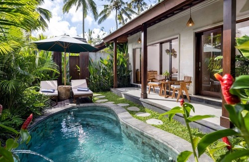 Tegallalang Villa | Modern Private Pool Villa Rice Field Views Romantic Escape at North Ubud Bali