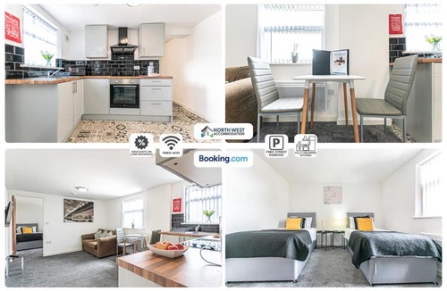 St Helens Apartment | Modern Serviced Apartments in St Helens with Free WiFi Ideal for Leisure or Work Stays by North West Accommodation