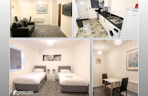 St Helens Apartment | Modern Serviced Apartments in St Helens with Free WiFi Ideal for Leisure or Work Stays by North West Accommodation