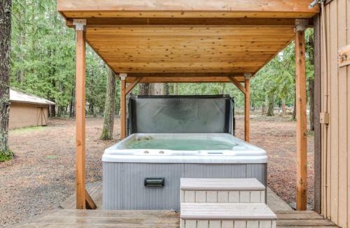 Rhododendron House | Modern spacious getaway with private hot tub wood fireplace WiFi & game room
