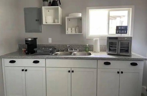 Las Vegas Apartment | Modern Studio Designed for Extended Stays - Private Bath, Kitchen, Entrance