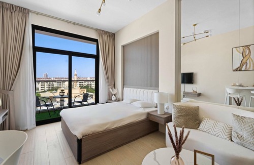 Arabian Ranches Apartment | Modern Studio in residence with pool gym and paddl