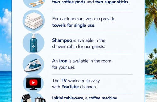 Limassol Apartment | Modern Studio N14 kitchenette private bathroom