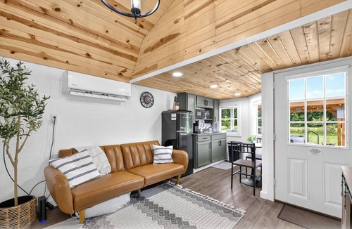 Jasonville House | Modern Tiny Home w/Hot Tub Retreat