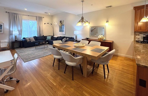 Brookline House | Modern Townhome - Boston Vacation with 2 Bath, Parking and a Deck