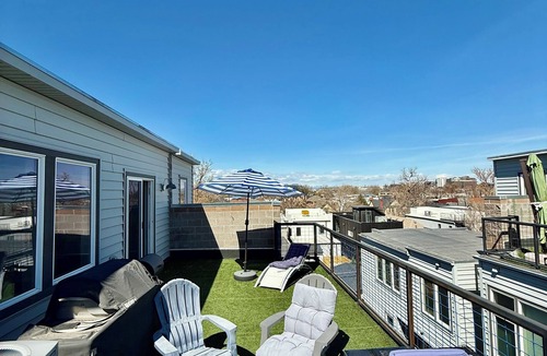 Curtis Park House | Modern townhome w/ rooftop patio in RiNo/ Five Points, Denver