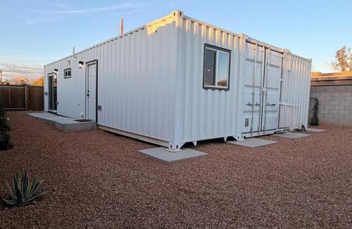Blenman-Elm House | Modern Urban Container Retreat Sleeps 5 Near UofA, Banner, Central Tucson