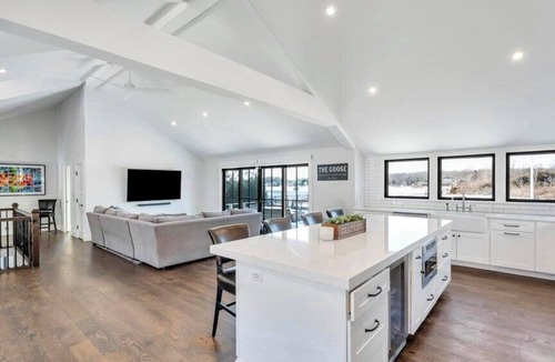 Southold House | Modern Waterfront Southold Escape, Private Heated Saltwater Pool, Great for.