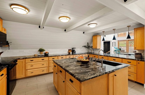 Conestoga House | Modern Wooded A-Frame Expansive Backyard Firepit & Family-Friendly Retreat
