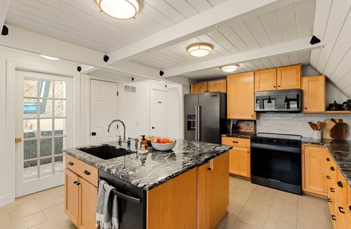 Conestoga House | Modern Wooded A-Frame Expansive Backyard Firepit & Family-Friendly Retreat
