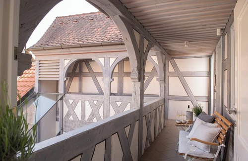 Sommerach Apartment | Modernes Appartement (50m2) in ehemaligem Weingut für 2-4 Personen