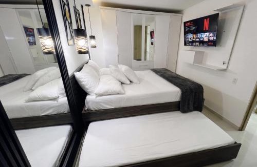 Barranquilla Apartment | Moderno apto low cost 15 min CC buena vista 2 TV con parqueadero comunal