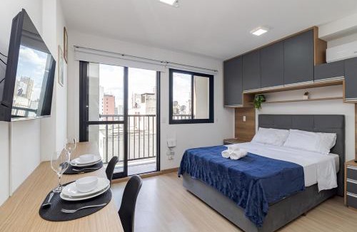 Matriz Apartment | Moderno e Central com Academia, Piscina e Coworking