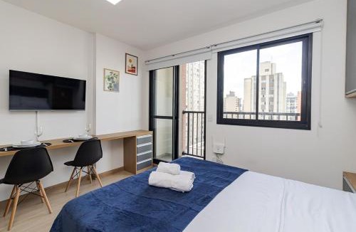 Matriz Apartment | Moderno e Central com Academia, Piscina e Coworking