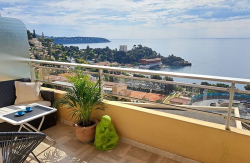 Roquebrune-Cap-Martin Apartment | MONACO Fantastic Seaview -1 bedroom - 80m² - AC