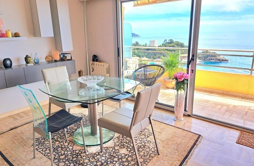 Roquebrune-Cap-Martin Apartment | MONACO Fantastic seaview - 2 bedrooms- 110m² - AC