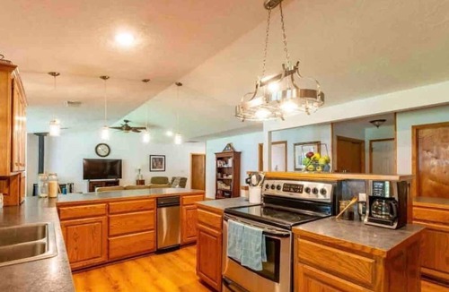 Afton House | Monkey Island waterfront w/ private 2-slip dock, 250' shoreline, and hot tub