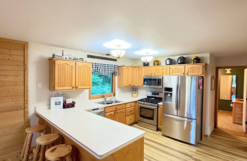 Cadillac Cabin | Moosehead Lodge : 4BR : Cadillac, MI : Caberfae Ski/Golf & SXS/Snowmobile Trails