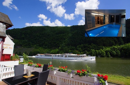 Traben-Trarbach House | Moselufer half-timbered dream vacation apartment with sauna and indoor pool