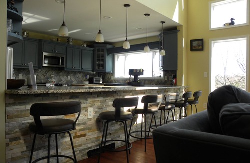 Lambertville House | Mountain side house with game room, hot tub, firepit 1 mile from Lambertville